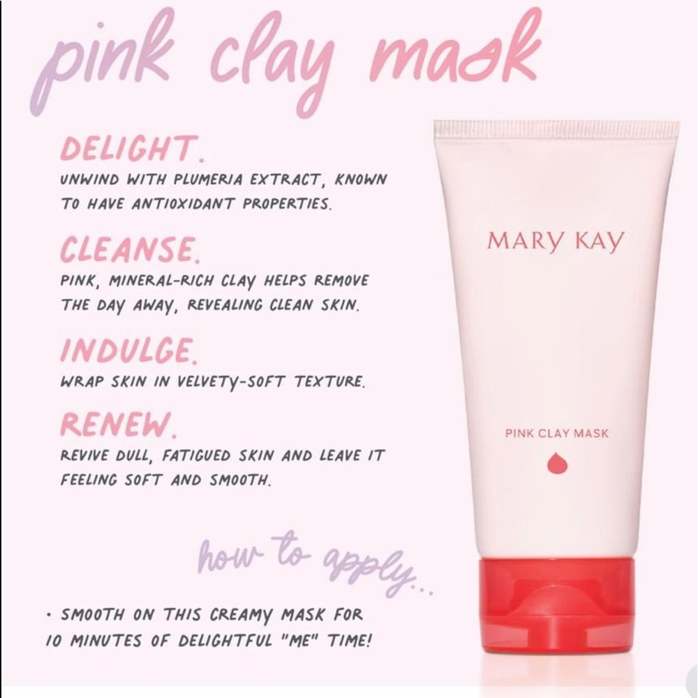😶‍🌫️💕.  Pink Clay Mask NIB Mary Kay